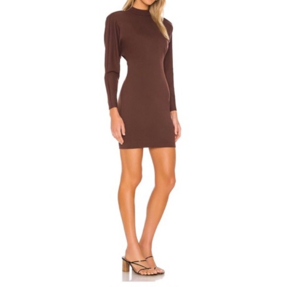 REVOLVE Brown Long Sleeve Dress - Picture 1 of 5